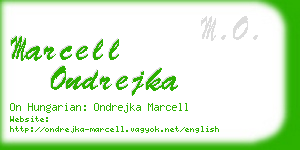 marcell ondrejka business card